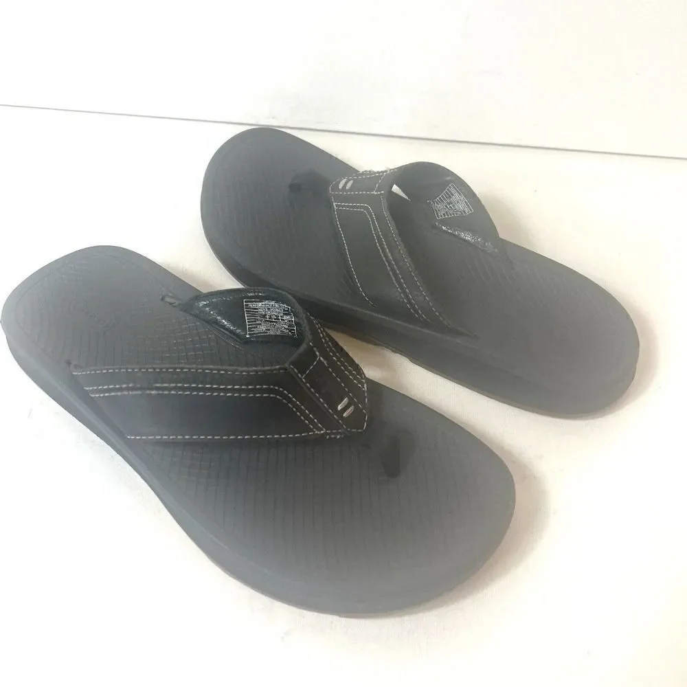 Chaco Classic Men's 8 Black Thong Summer Beach Sandals Slip On Casual Flip Flops